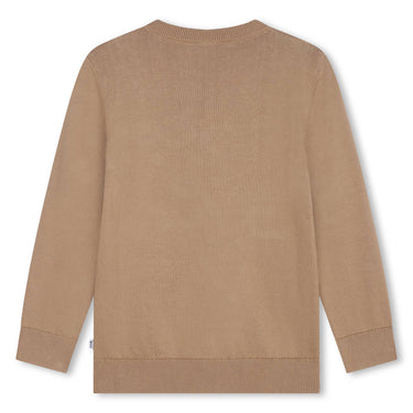 BOSS Sweter para niño y adolescente beige